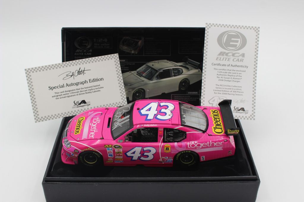 1/64 Motorsports Authentics #43 order Bobby Labonte Cheerios Pink For the Cure 2007