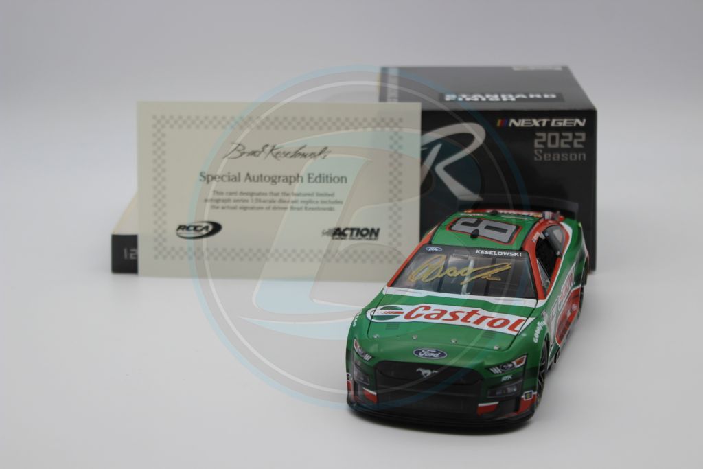 Brad Keselowski Autographed 2022 Castrol 1:24 Nascar Diecast