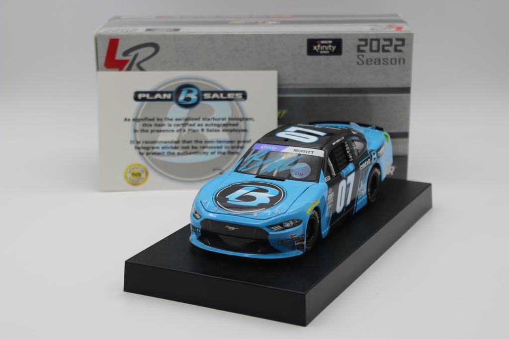 Brett Moffitt Autographed 2022 Circle B Diecast 1:24 Nascar Diecast