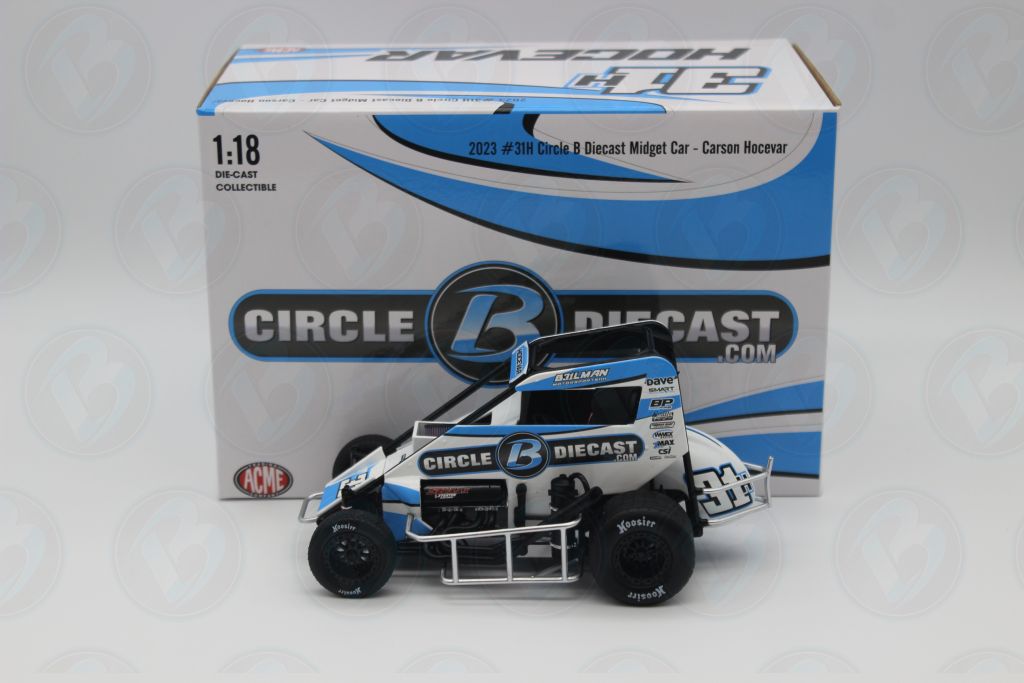 Carson Hocevar 2023 Circle B Diecast Chili Bowl 1:18 Midget Diecast