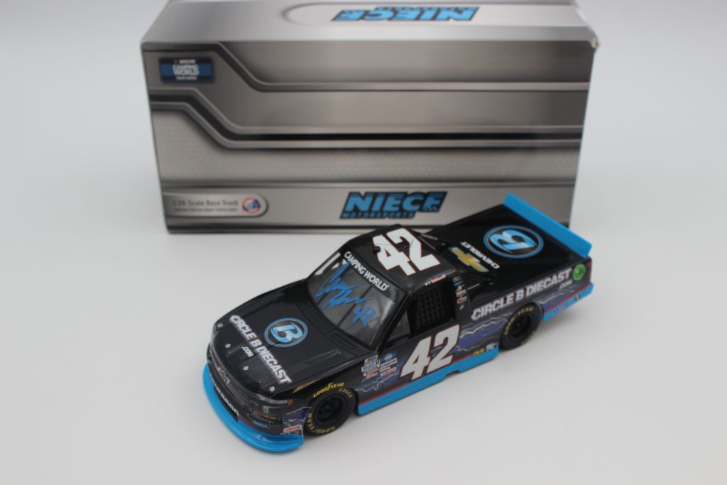 Carson Hocevar Autographed 2021 Plan B Sales 1:24 NASCAR Diecast