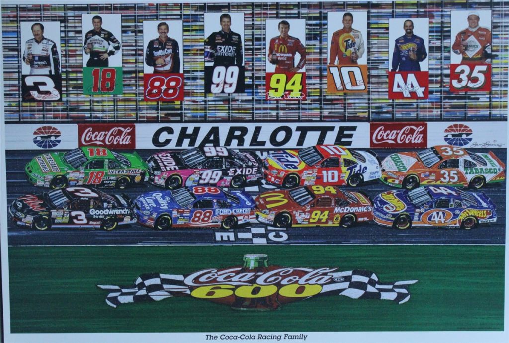 CocaCola 600 1998 The CocaCola Racing Family Artist Proof Sam Bass