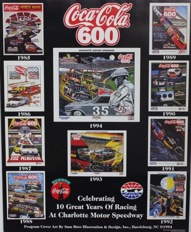 CocaCola 600 Celebrating 10 Years of Racing Charlotte Speedway Sam