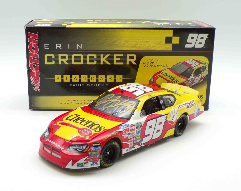 DIN #2** Erin Crocker Autographed 2006 Betty Crocker 1:24 Nascar Diecast  Club Car **Damaged See Pictures**