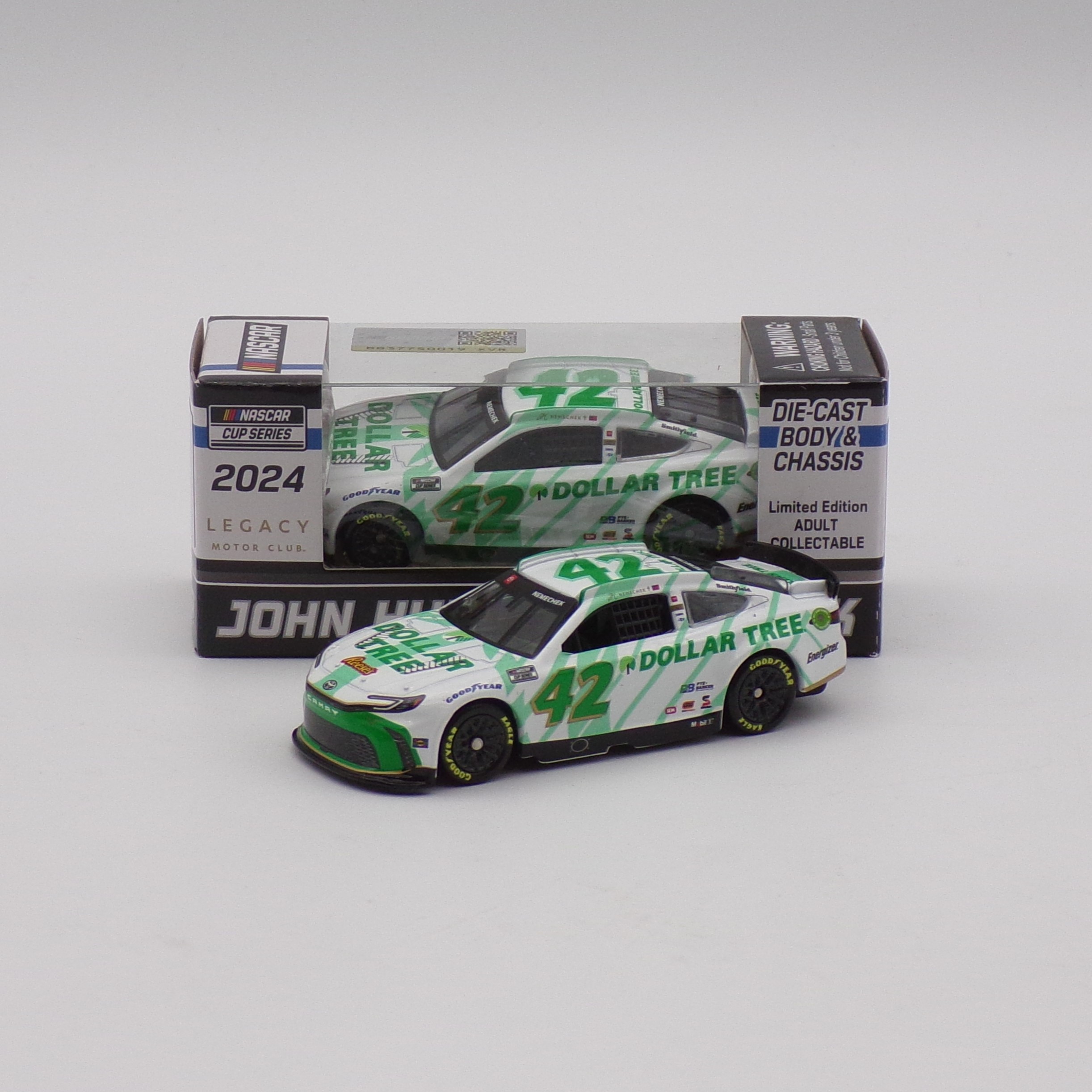 John Hunter Nemechek 2024 Dollar Tree 1:64 Nascar Diecast Chassis