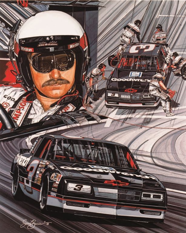 Dale Earnhardt 1988 Earnhardt 88 Sam Bass Poster Planbsalescom 2644