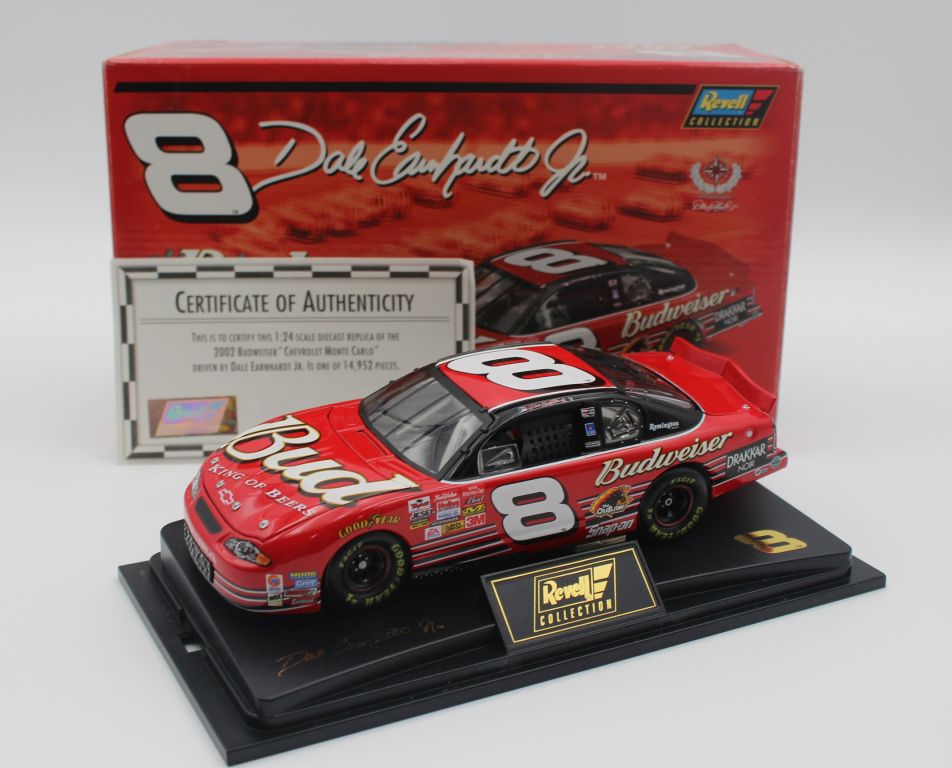 Dale Earnhardt Jr. 2002 Budweiser 1:24 Revell Diecast W/ Clear Case