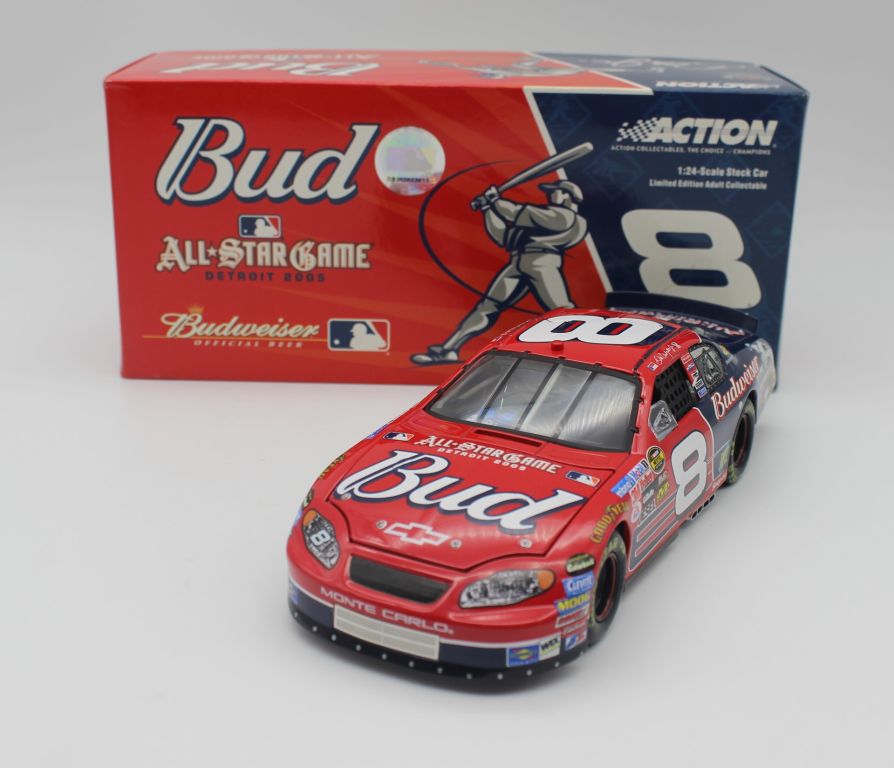 2001 Dale Earnhardt Jr 1/24th Budweiser MLB All Star Game c/w car