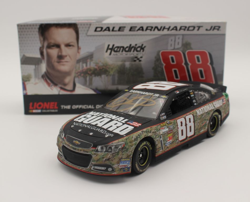 Dale Earnhardt Jr. Autographed 2013 National Guard Camo 1:24 Nascar Diecast