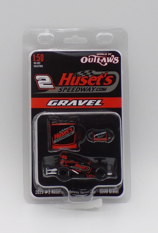 David Gravel 2023 Husset's Speedway #2 1:50 Sprint Car Diecast