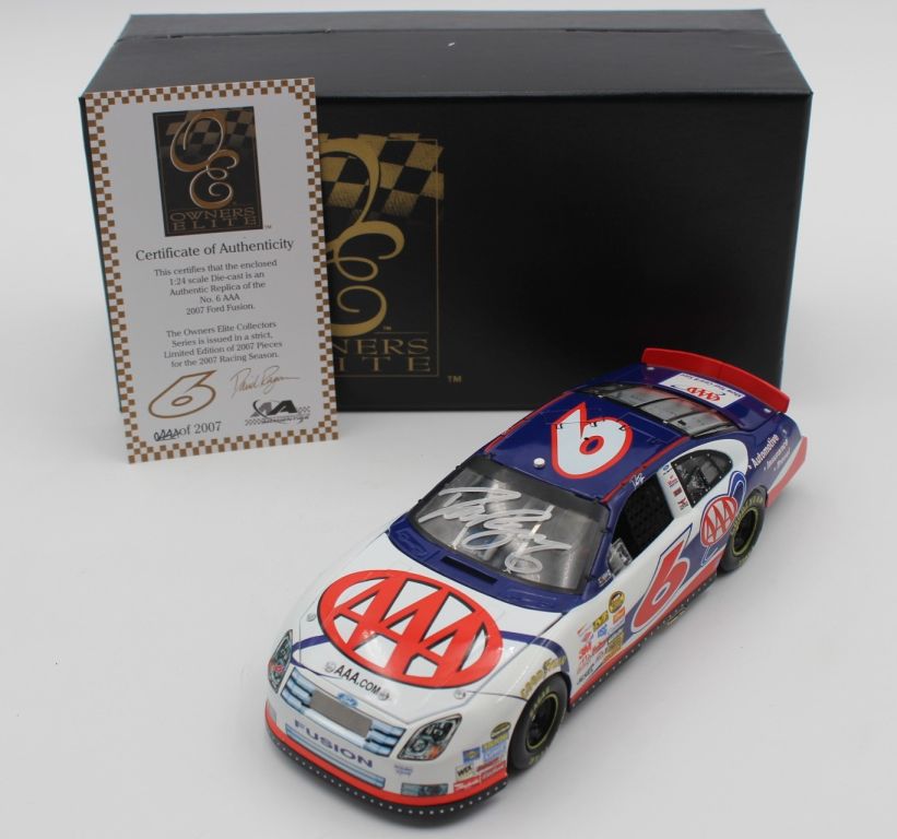 David Ragan Autographed 2007 Aaa 1:24 Rcca Owners Series Elite Diecast