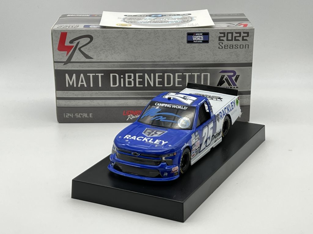 Matt DiBenedetto Autographed 2022 Rackley Roofing 1:24 Nascar Diecast