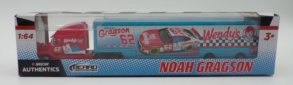 Nascar hot 1:64 Hauler Wendy's Noah Gragson