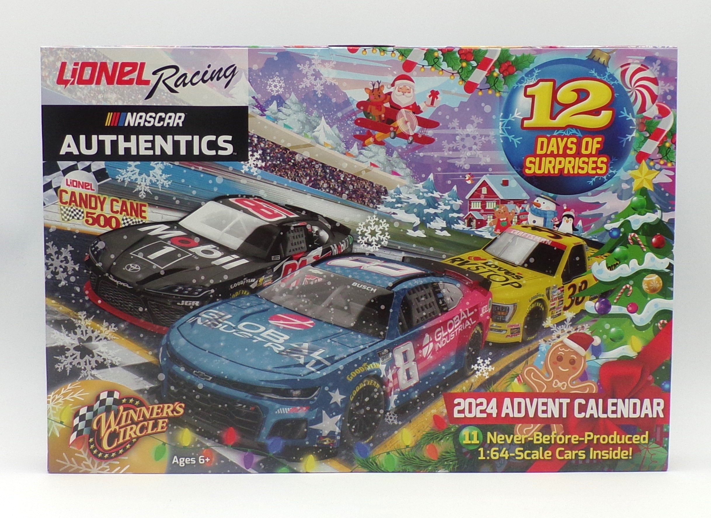 2024 Lionel Racing Advent Calendar w/ 12 164 Nascar Diecast