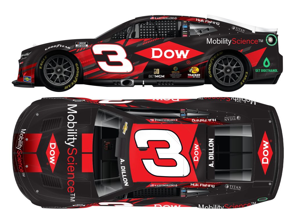 Austin Dillon 2025 Dow MobilityScience 164 Nascar Diecast