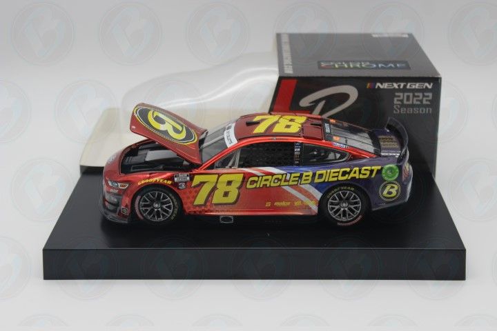 BJ McLeod 2022 Circle B Diecast - Kansas 1:24 Color Chrome Nascar Diecast