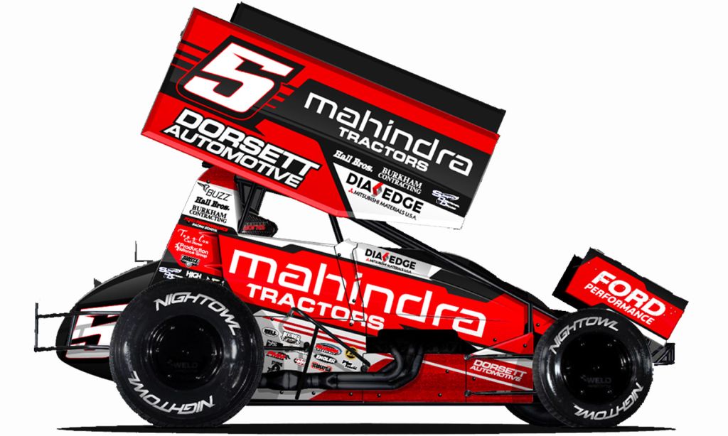 Chase Briscoe Autogprahed 2024 Mahindra Tractors #5 1:18 Sprint Car Diecast