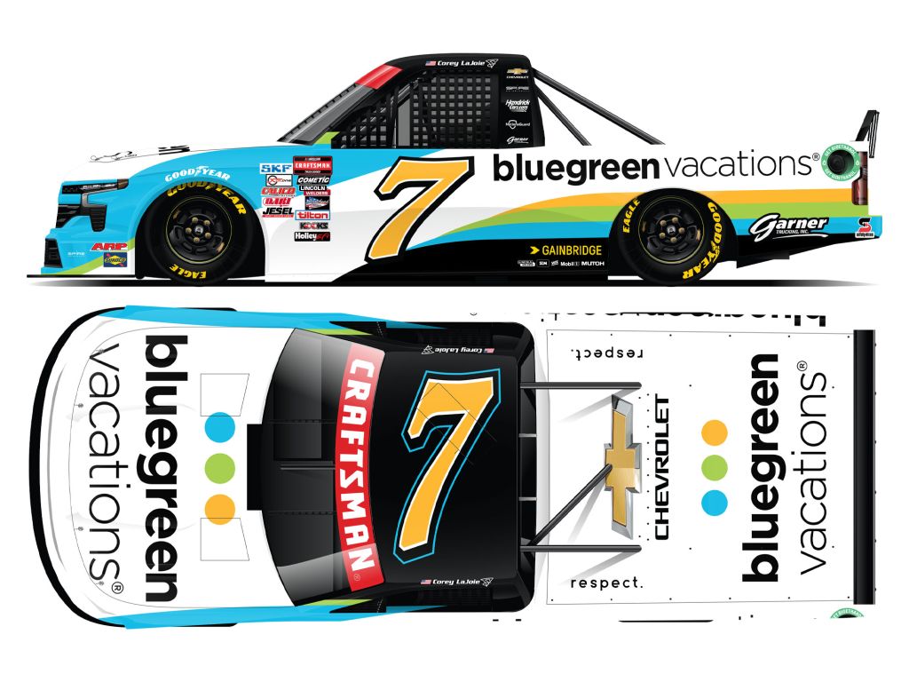 Corey Lajoie 2024 Blugreen Vacations 1:64 Nascar Diecast - Truck 