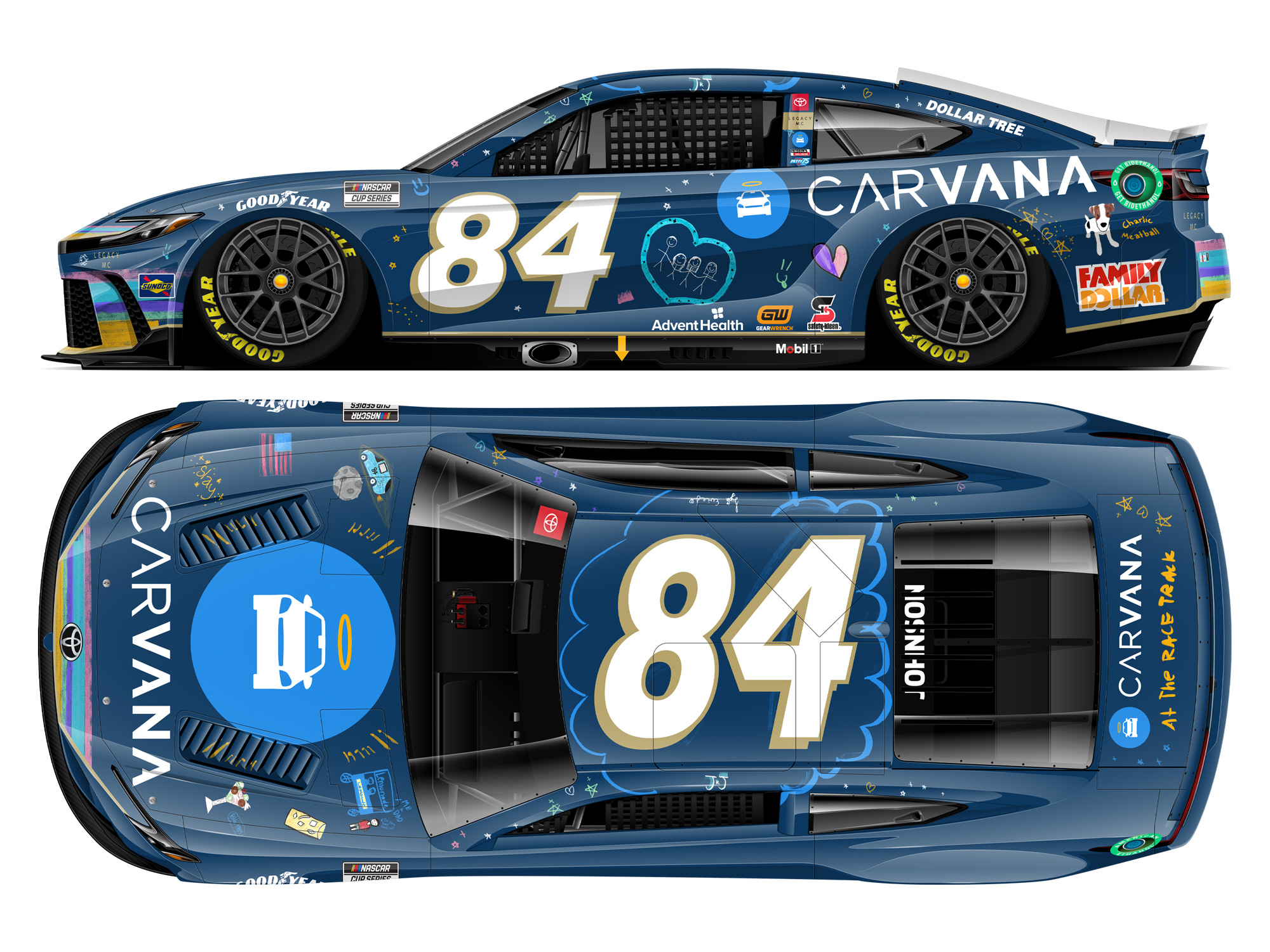 Jimmie Johnson 2024 Carvana Collaboration 1:24 Nascar Diecast