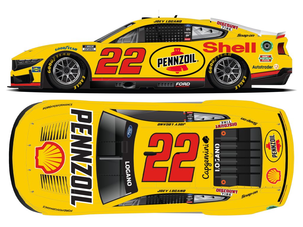 Preorder* Joey Logano 2024 Shell-Pennzoil 1:24 Color Chrome Nascar 