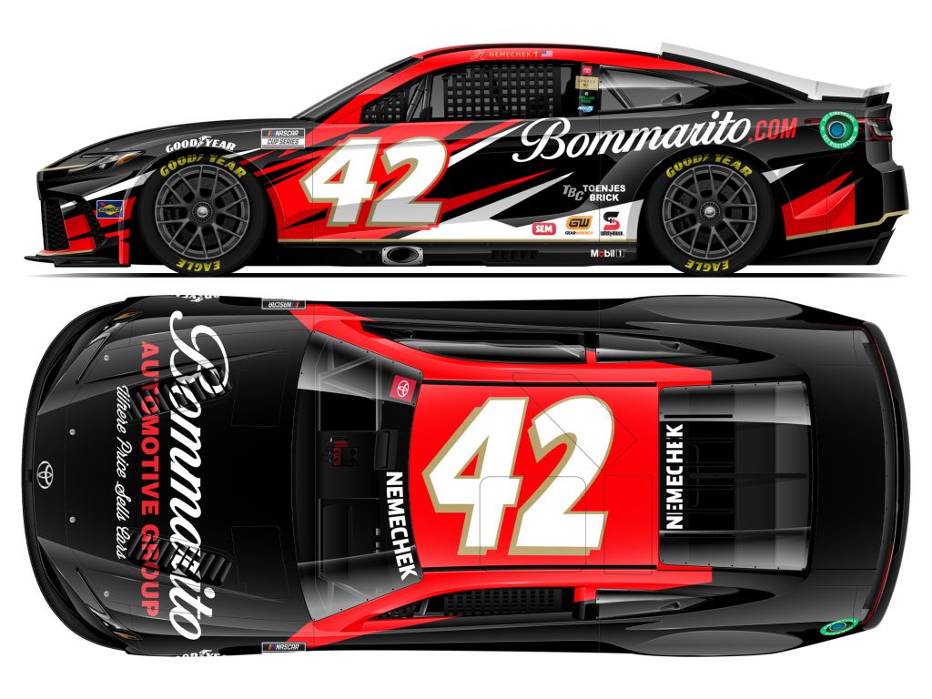 John Hunter Nemechek 2024 Bommarito Automotive Group 1:24 Color Chrome ...