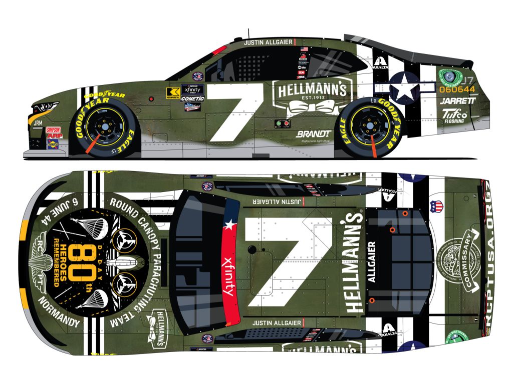 *Preorder* Justin Allgaier 2024 Hellmann's RCPT Salutes