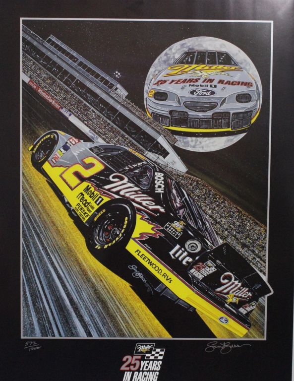 Rusty Wallace 1996 "Silver Moon!" 25 Years of Racing Numbered Sam Bass