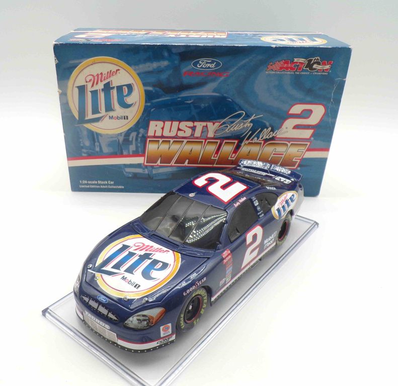 Rusty Wallace 2002 #2 Miller Lite 1:24 Nascar Diecast Bank