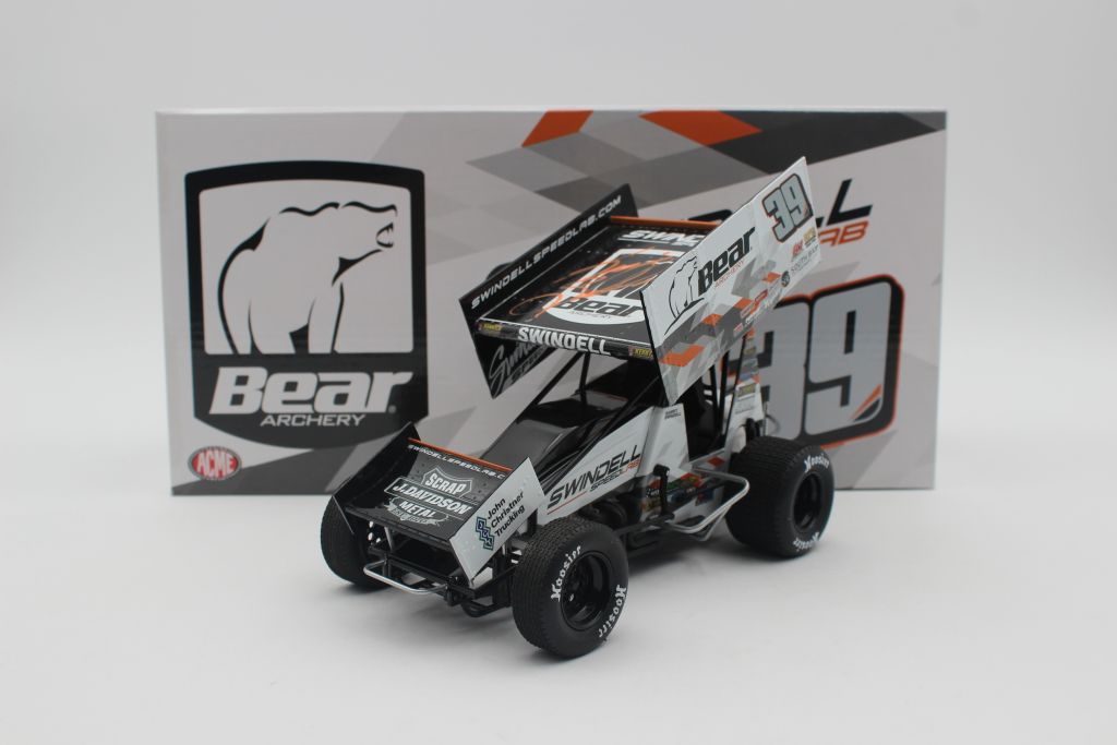 Acme 1/18 #39 Sammy Swindell Bear Archery good Swindell Speed Lab Sprint Car