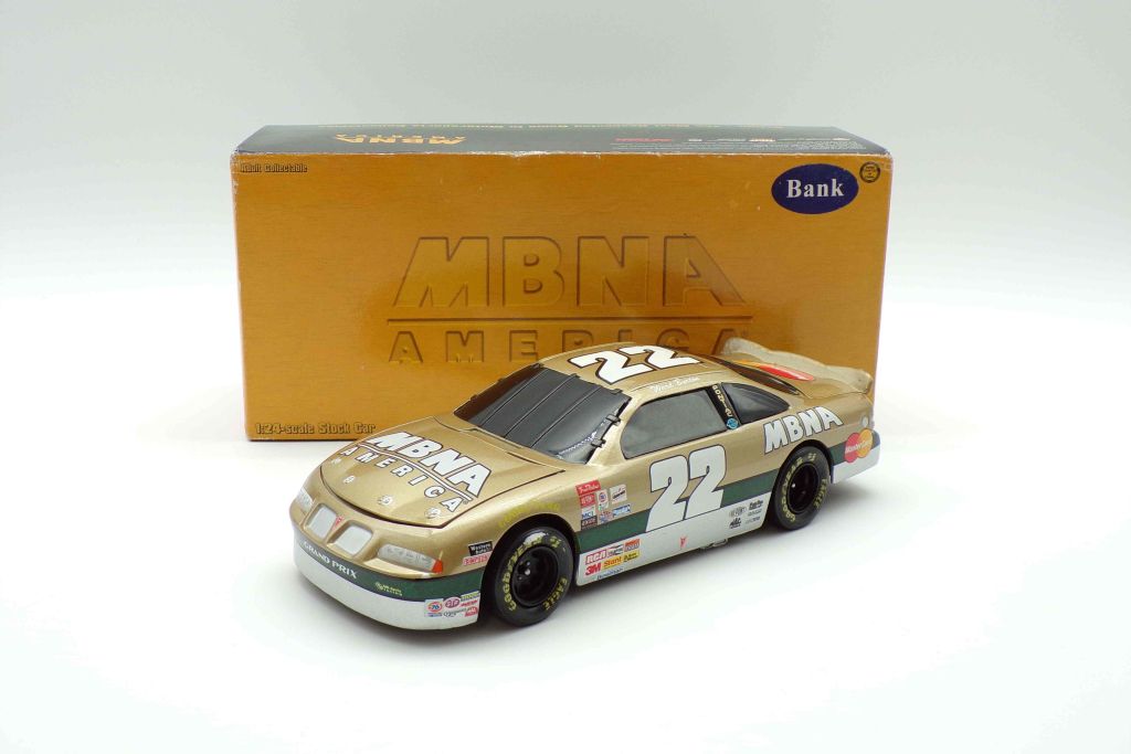 Ward Burton 1997 MBNA Gold 1 24 Nascar Diecast Bank