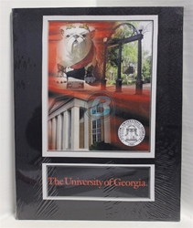 University of Georgia (4) Campus & Bulldog Canvas 11" x 14" Wall Hanging collectible canvas, ncaa licensed, officially licensed, collegiate collectible, university of