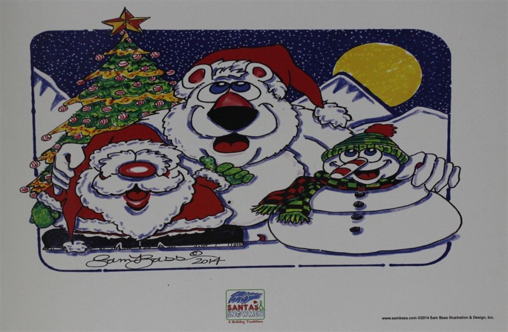 2014 Santa and Snowman #6 MINI Poster 11 