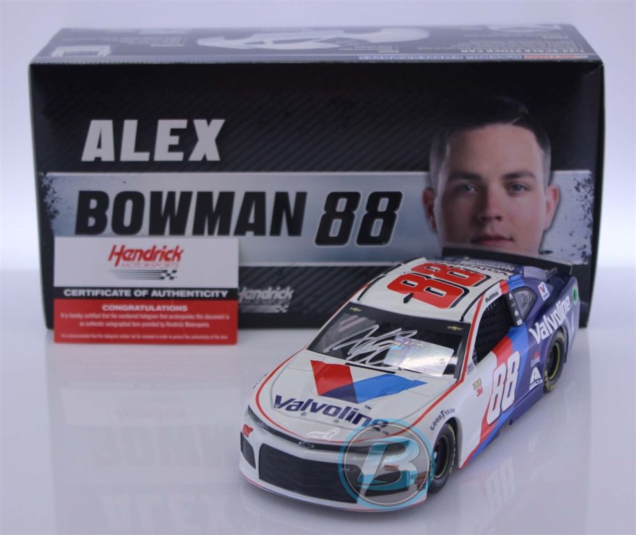 Alex Bowman Autographed 2019 Valvoline 1:24 Nascar Diecast