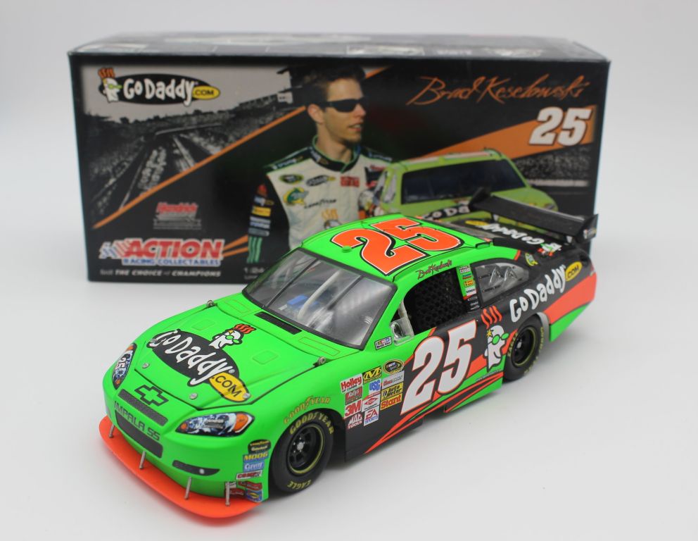 Brad Keselowski 2009 #25 Godaddy.com 1:24 Nascar Diecast