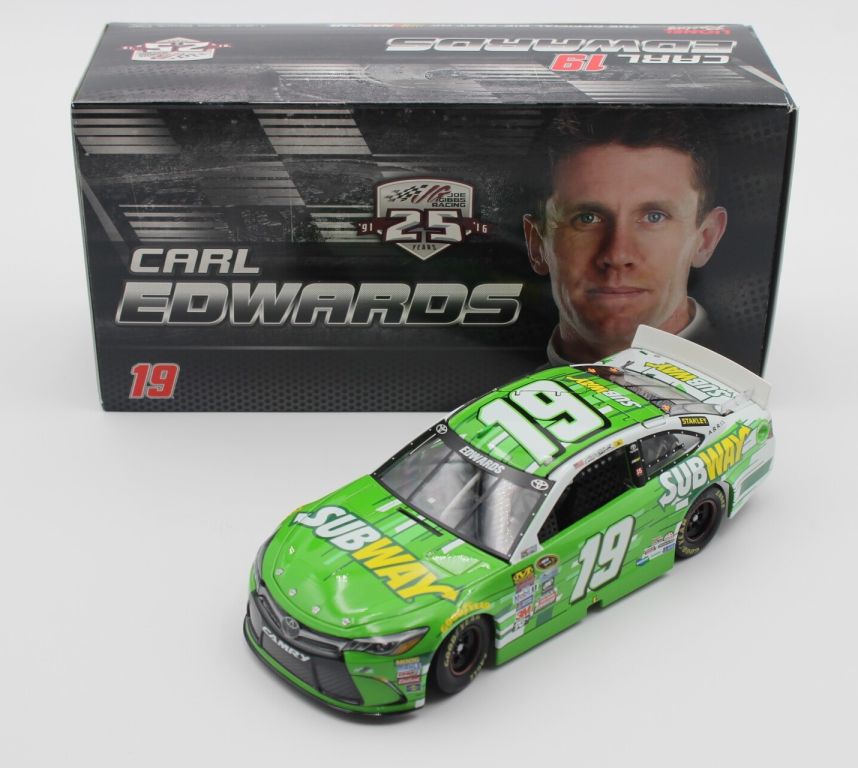 Carl Edwards 2016 #19 Subway 1:24 Nascar Diecast