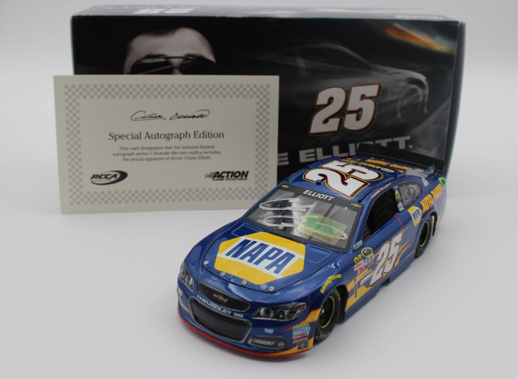 Chase Elliott Autographed 2015 NAPA 1:24 Nascar Diecast