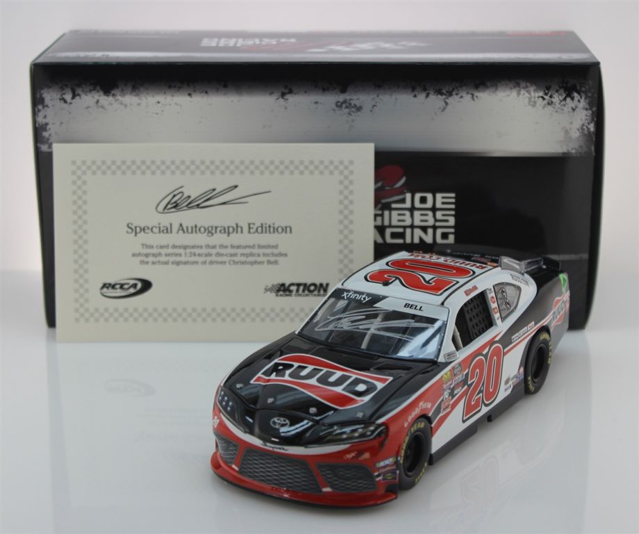 Christopher Bell Autographed 2019 RUUD 1:24 Nascar Diecast