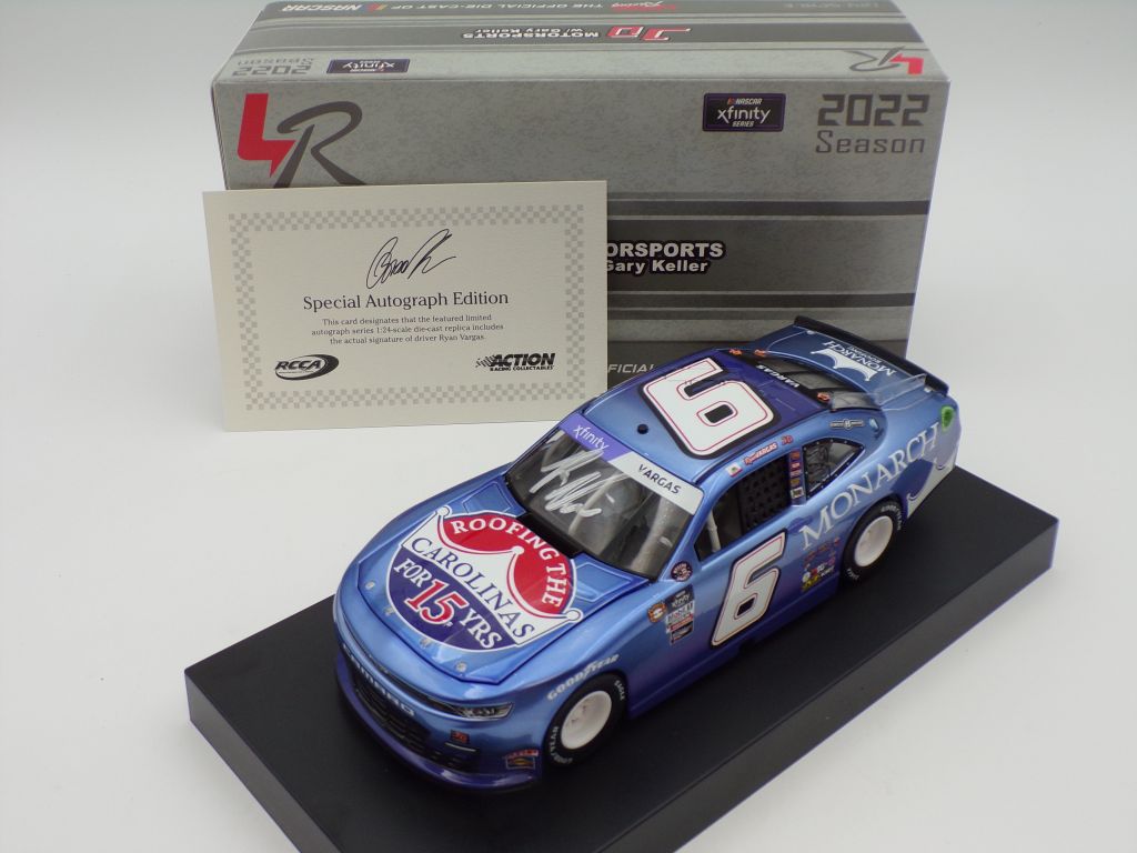 **DOOR # ** Ryan Vargas Autographed 2022 Monarch Roofing Darlington ...