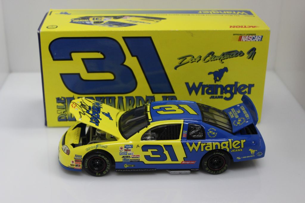 Dale Earnhardt Jr Autographed 1997 #31 Wrangler 1:24 Nascar Diecast