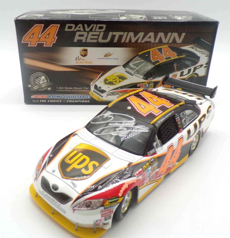 David Reutimann Autographed 2008 #44 UPS 1:24 Nascar Diecast