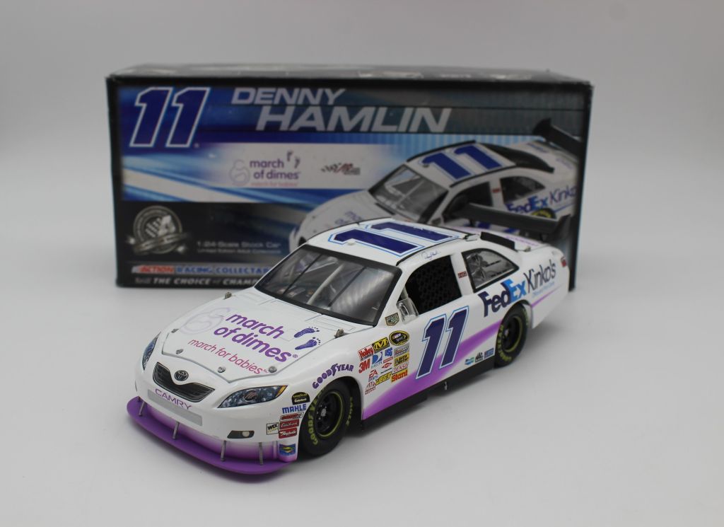 Denny Hamlin 2008 FedEx Kinko's March of Dimes 1:24 Nascar Diecast