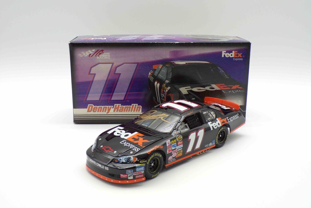 Denny Hamlin Autographed 2007 FedEx Express 1:24 Nascar Diecast