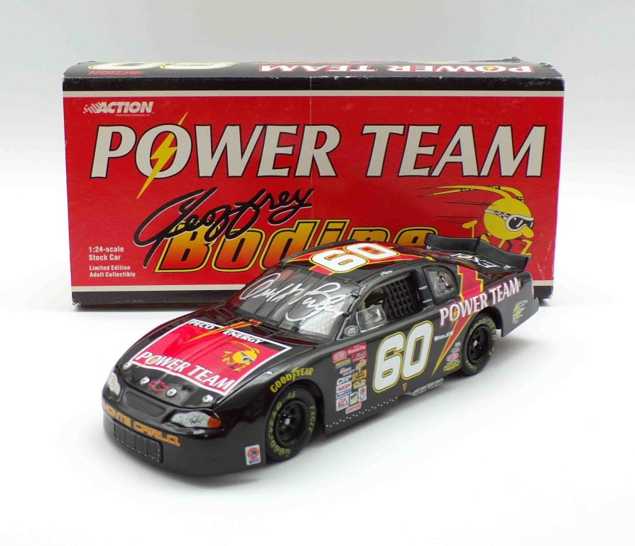 Geoffrey Bodine Autographed 2000 Power Team 1:24 Nascar Diecast