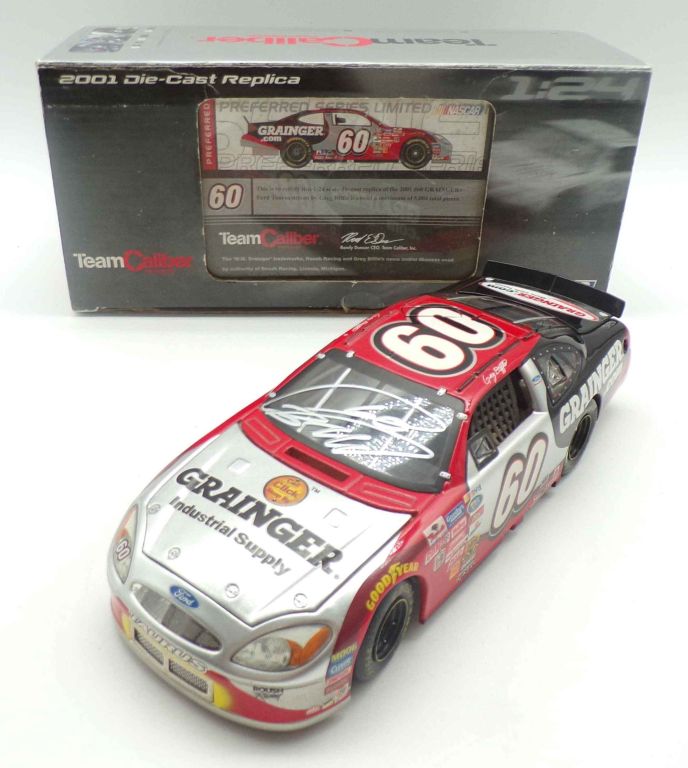 Greg Biffle Autographed 2001 #60 Grainger 1:24 Nascar Diecast