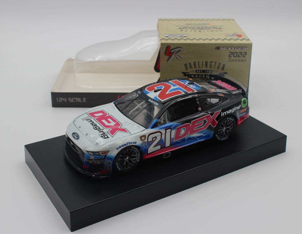 Harrison Burton 2022 #21 Dex Imaging Darlington Throwback 1:24 Nascar ...