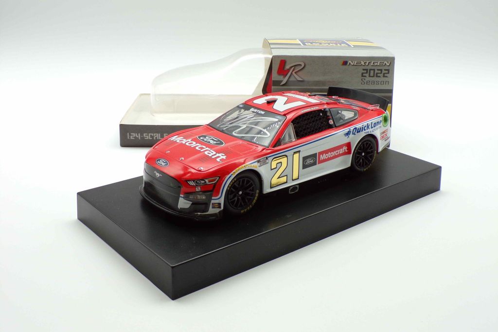 Harrison Burton Autographed 2022 #21 Motorcraft 1:24 Nascar Diecast