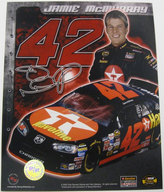 Jamie McMurray #42 Havoline 8 X 10 Photo