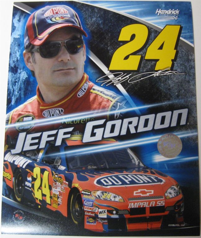 Jeff Gordon #24 Dupont 8 X 10 Photo