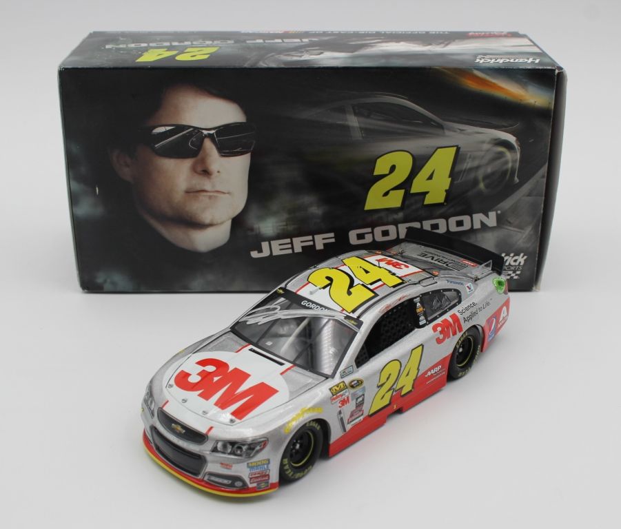 Jeff Gordon Dual Autographed w/ Rick Hendrick 2015 3M Race Day 1:24 ...