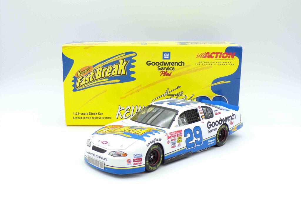 Kevin Harvick 2002 #29 GM Goodwrench Service / Reese's Fast Break 1:24 ...